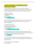 ATI RN Maternal Newborn Practice 2019 B: Latest Updated/ Questions & Answers