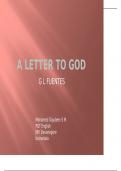 A Letter to God – by G L Fuentes - PPT – Power Point Presentation & Explanation of the prose 