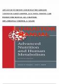 Instructor Manual for Advanced Nutrition and Human Metabolism 7th Edition By Sareen Gropper, Jack Smith, Timothy Carr (All Chapters, 100% Verified) A+ Grade