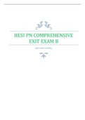 HESI PN COMPREHENSIVE EXIT EXAM B