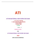 ATI RN MATERNAL NEWBERN OB EXAM(26EXAM SETS):LATEST-2022