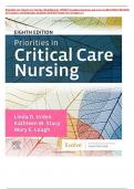 Priorities in Critical Care Nursing, 8th Edition By URDEN |Complete Guide Questions and Answers| REVISED EDITION| All Chapters And Rationales Included| 2024/2025 Brand New |Graded A+|