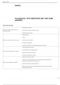     EUNICE     Legal Exam MCOLES WITH QUESTIONS AND 100% SURE ANSWERS  What is the Bill of Rights?	First 10 amendments to the Constitution 1st Amendment	Freedom of religion, speech, the press, assembly and petition 3rd Amendment	Prohibits the forcible hou