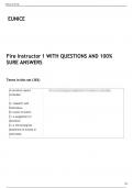 Fire instructor 1Fire Instructor 1 WITH 100- sure answers