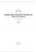 ARDMS OBGYN REGISTRY REVIEW with 100- sure answers