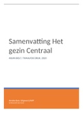 Samenvatting Het gezin centraal, Arjan Bolt,  Leerhuis