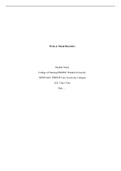 NRNP6665 Week 4 Assignment; Assessing, Diagonsing, and Treating Adults with Mood Disorders