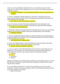 NURSING NR 324 Pharm Review Final Exam 1 Questions with Answers: Chamberlain College of Nursing