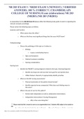 NR 283 EXAM 3 / NR283 EXAM 3 (NEWEST) | VERIFIED ANSWERS, 100 % CORRECT | CHAMBERLAIN COLLEGE OF NURSING/Exam (elaborations) NR 283 (NR283) (NR 283 (NR283))