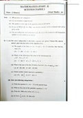 Test (elaborations) Mathematics 