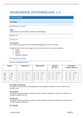 Samenvatting wiskundige ontwikkeling 1.2