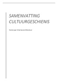 Samenvatting Cultuurgeschiedenis 2021/2022