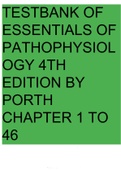 Essentials of Pathophysiology 4th edition Porth Test Bank