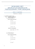 Bewijzen wiskunde (bedrijfs)economische toepassingen (TEW), boek 2