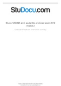 ATI RN LEADERSHIP PROCTORED EXAM 2019 VERSION 2 (Verified 100%)