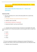  NURS 4125 Question>20212022 HESI RN Maternity V1 – Notes and Questions