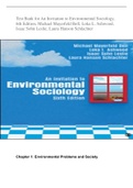 Test Bank for An Invitation to Environmental Sociology, 6th Edition