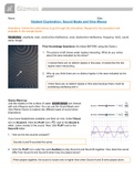 Gizmos Sound Beats and Sine Waves - Answer Key 2022