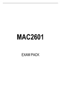 MAC2601 EXAM PACK 2022