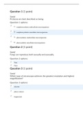 Microbiology Exam 1 / Assessment 1 All Answers for BLGY2330