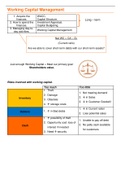 Summary: Working Capital Management -  Corporate Finance [EMNF2724]