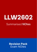 LLW2602 - Summarised NOtes