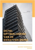 Uitgewerkte opdracht voor optimaliseren van de dienstverlening! Cijfer8