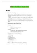 NR511 Final Exam Study Guide 