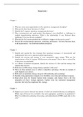 Exam Management Operation chapter 1, 2, 3. book: Jay Heizer, Barry Render, Chuck Munson - Operations  Management_ Sustainability and Supply Chain  Management-Pearson (2019)