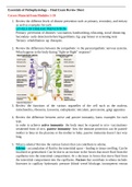 PATHOPHYSIOLOGY NUR2063 SE Essentials of Pathophysiology Final Exam review Sheet- Rasmussen College