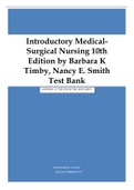 Introductory Medical-Surgical Nursing 10th Edition by Barbara K Timby, Nancy E. Smith | Answers at the End