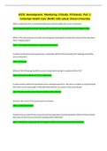 ECCO: Hemodynamic Monitoring Critically Ill Patients: Part 1: Contempt Health Care (NURS 120) Latest; Drexel University