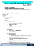 West Coast University, Orange County Study Guide NURSING 306 Chapter 7 DURHAM: High Risk Antepartum Nursing Care  Week 5 Pre WORK