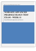 NURS 6521 Advanced Pharmacology 2024/2025 ENTIRE COURSE EXAMS  GRADED A  WALDEN  UNIVERSITY