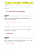 Portage Learning Chem 210 - Module 7 Problem Set.