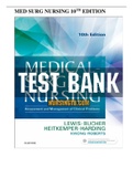 2022 Medical Surgical Nursing 10th Edition Lewis Test Bank