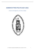 Samenvatting Juridische en Gedragswetenschappelijke Aspecten van de Politie 2021-2022 (C02A1a) 