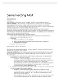 ARIA samenvatting van statistiek, 9 stappen plan, recente tentamtens en aantekingen van colleges 