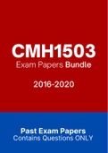 CMH1503 - Exam Prep. Questions (2016-2020)