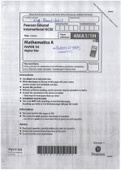 Pearson Edexcel International GCSE Mathematics A Paper 1H 4MA1/1H Higher Tier Unseen June 2021 Detailed_Solution (Distinction)