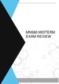 MN580 MIDTERM EXAM REVIEW.