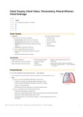 Chest Trauma, Chest Tubes, Thoracotomy, & Pleural Effusion