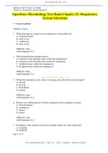 OpenStax Microbiology Test Bank Chapter 22: Respiratory System Infections