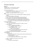 A&P 2 Exam 1 Study Guide.