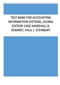 Test Bank for Accounting Information Systems, Global Edition 14GE Marshall B. Romney, Paul J. Steinbart