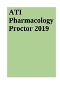 ATI PHARMACOLOGY PROCTOR 2019