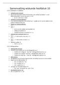 Wiskunde A samenvatting hfd 10 Differentiëren