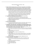 Maternal Child Health exam  1 NUR 2633 – Study Guide 