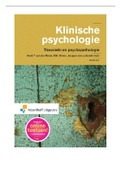 Samenvatting Klinische psychologie, ISBN: 9789001846244  Klinische Psychologie