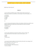 NUR3870 QUIZ 3 STUDY GUIDE LATEST UPDATED